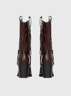 Cypress Western Boots Brown