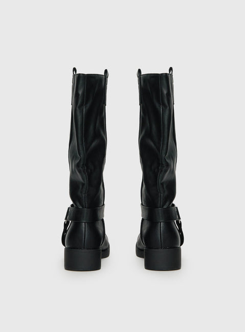 Wrecked Western Boots Black