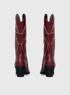 Therapy Clayton Boots Maroon