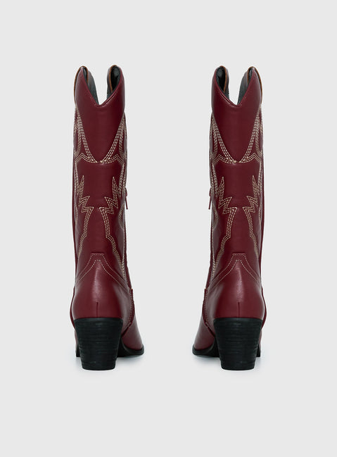 Therapy Clayton Boots Maroon
