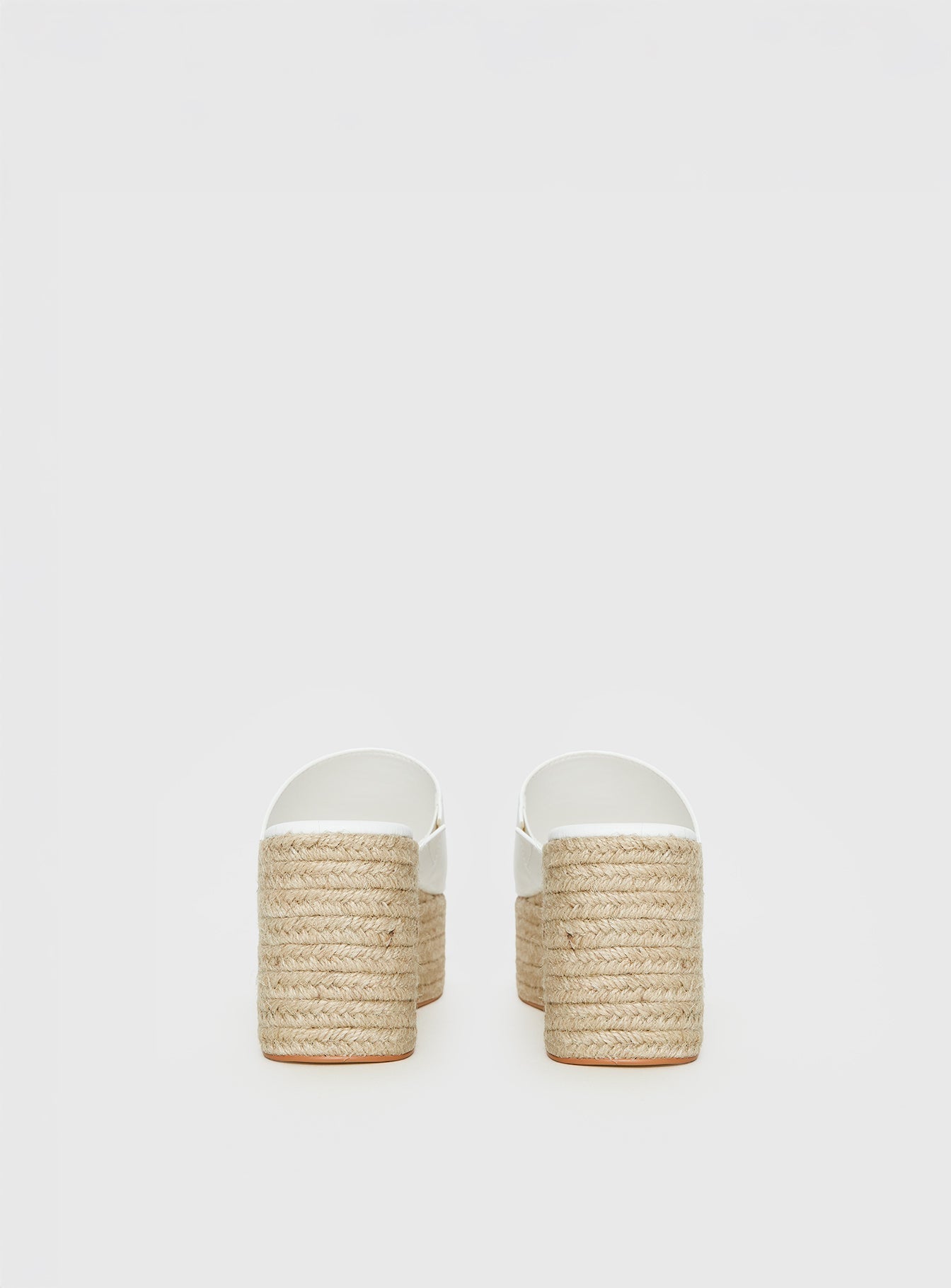 Arton Espadrille Platform Sandals White