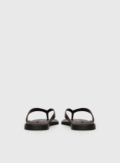 Alara Flat Thong Sandals Brown