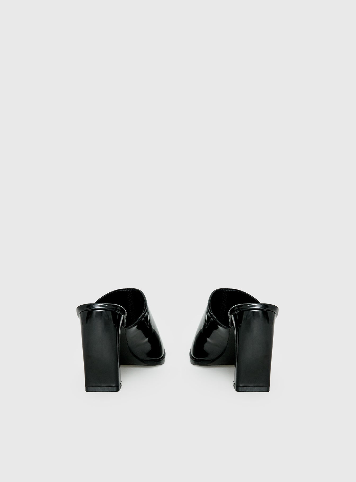 Hania Slip On Closed Toe Heels Black