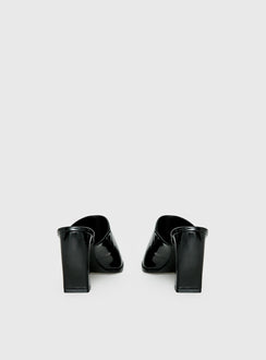 Hania Slip On Closed Toe Heels Black