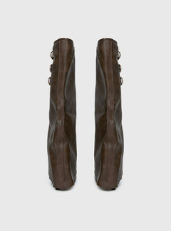 Ritz Knee High Boots Brown