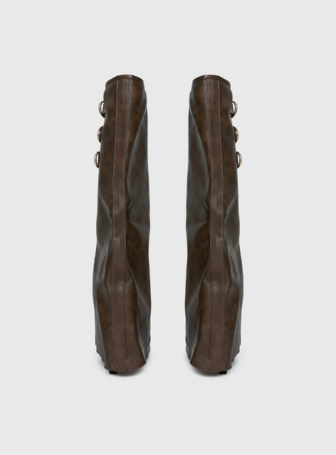 Ritz Knee High Boots Brown