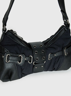 Doyers Street Shoulder Bag Black / Silver