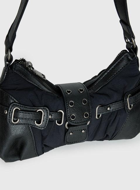 Doyers Street Shoulder Bag Black / Silver