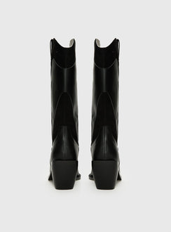 Takes You Far Cowboy Boot Black