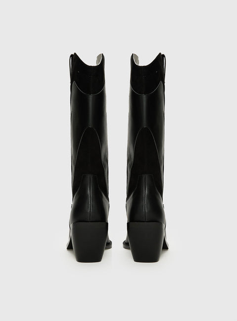 Takes You Far Cowboy Boot Black