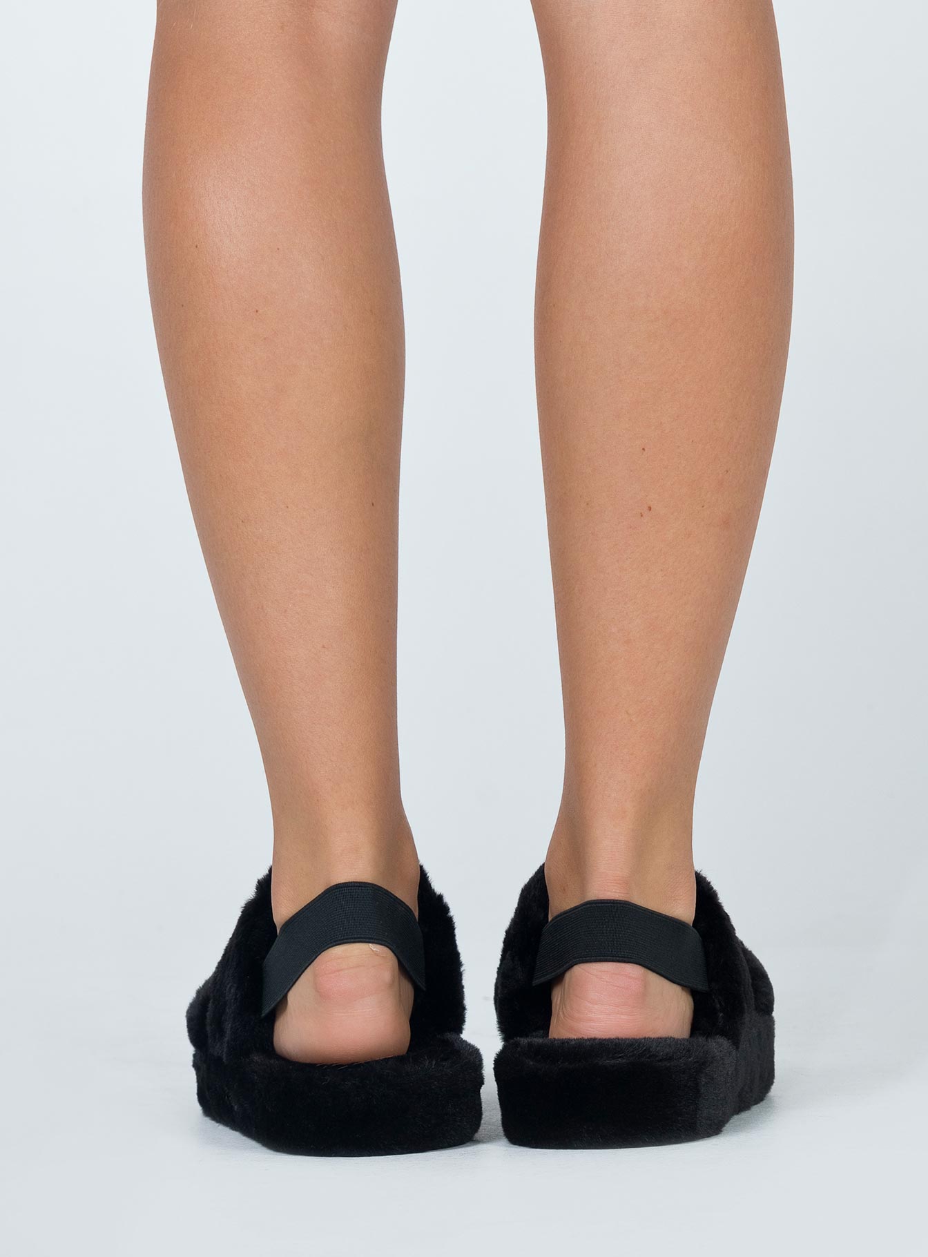 Stripe Slipper Black