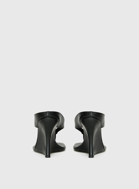 Two Summers Wedge Heels Black