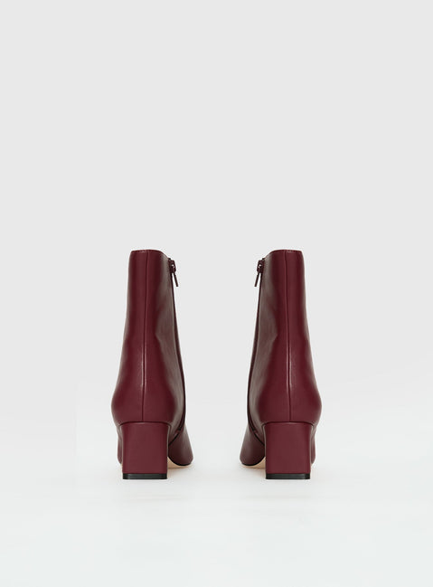 Velvette Boots Burgundy