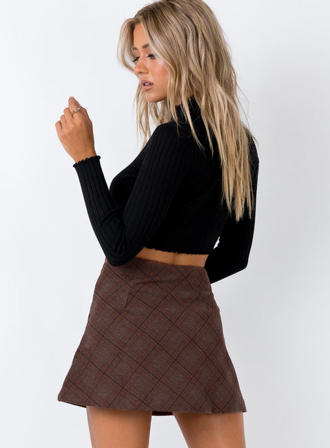 product Fike Mini Skirt Brown Princess Polly  Mini Skirts 
