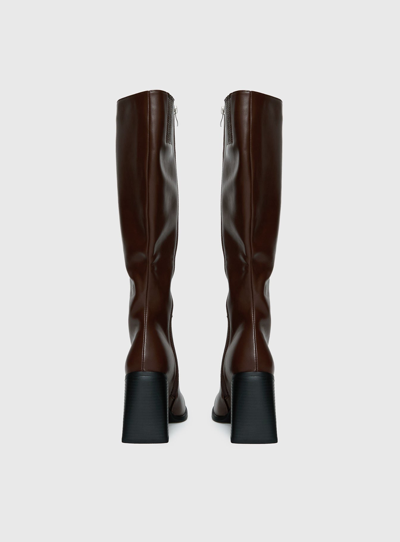 Renzo Knee High Boots Brown