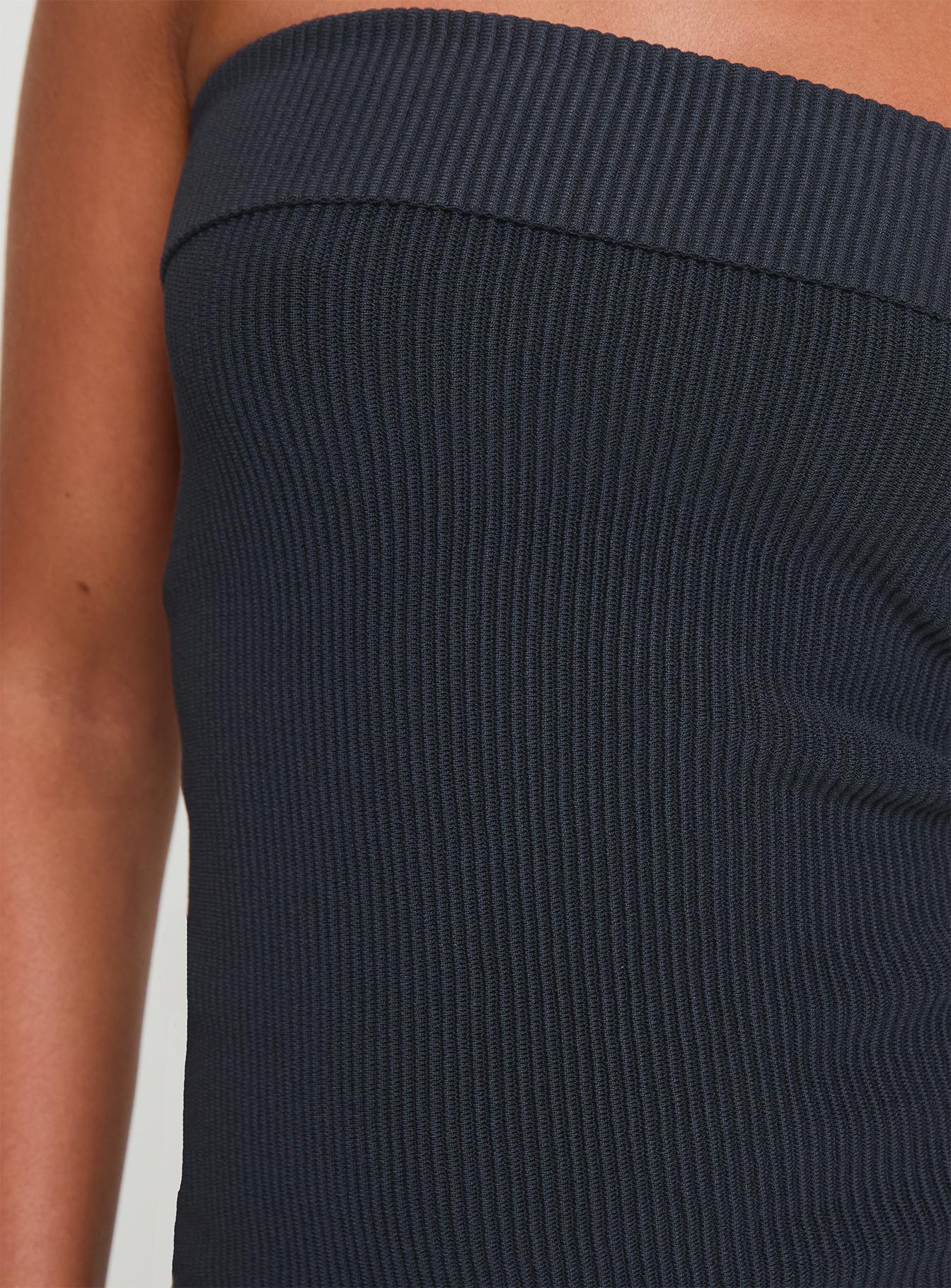 Riccardi Strapless Mini Dress Charcoal