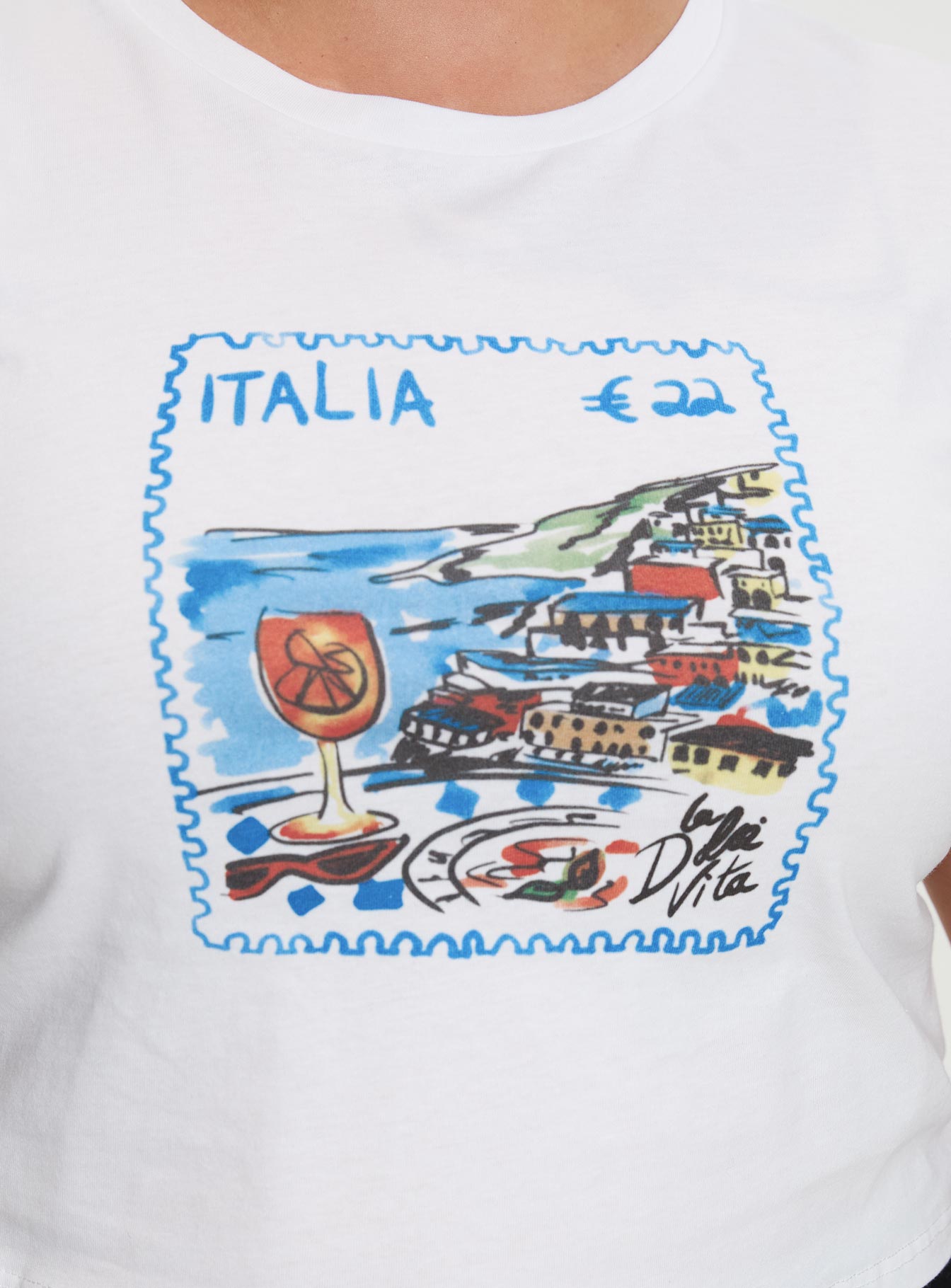 Edenia Tee White Curve