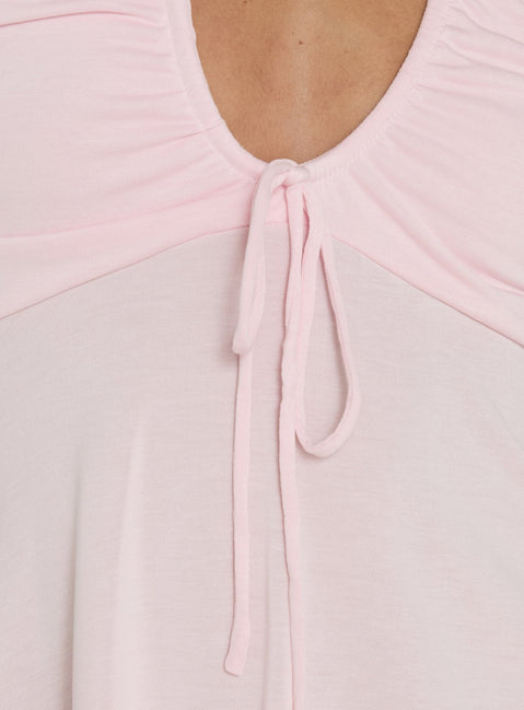 Madallaine Ruched Halter Top Pink
