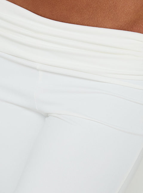 Bailor Channel Waistband Capri Pants White