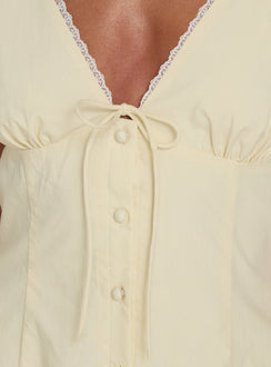 Huntah Cap Sleeve Mini Dress Butter