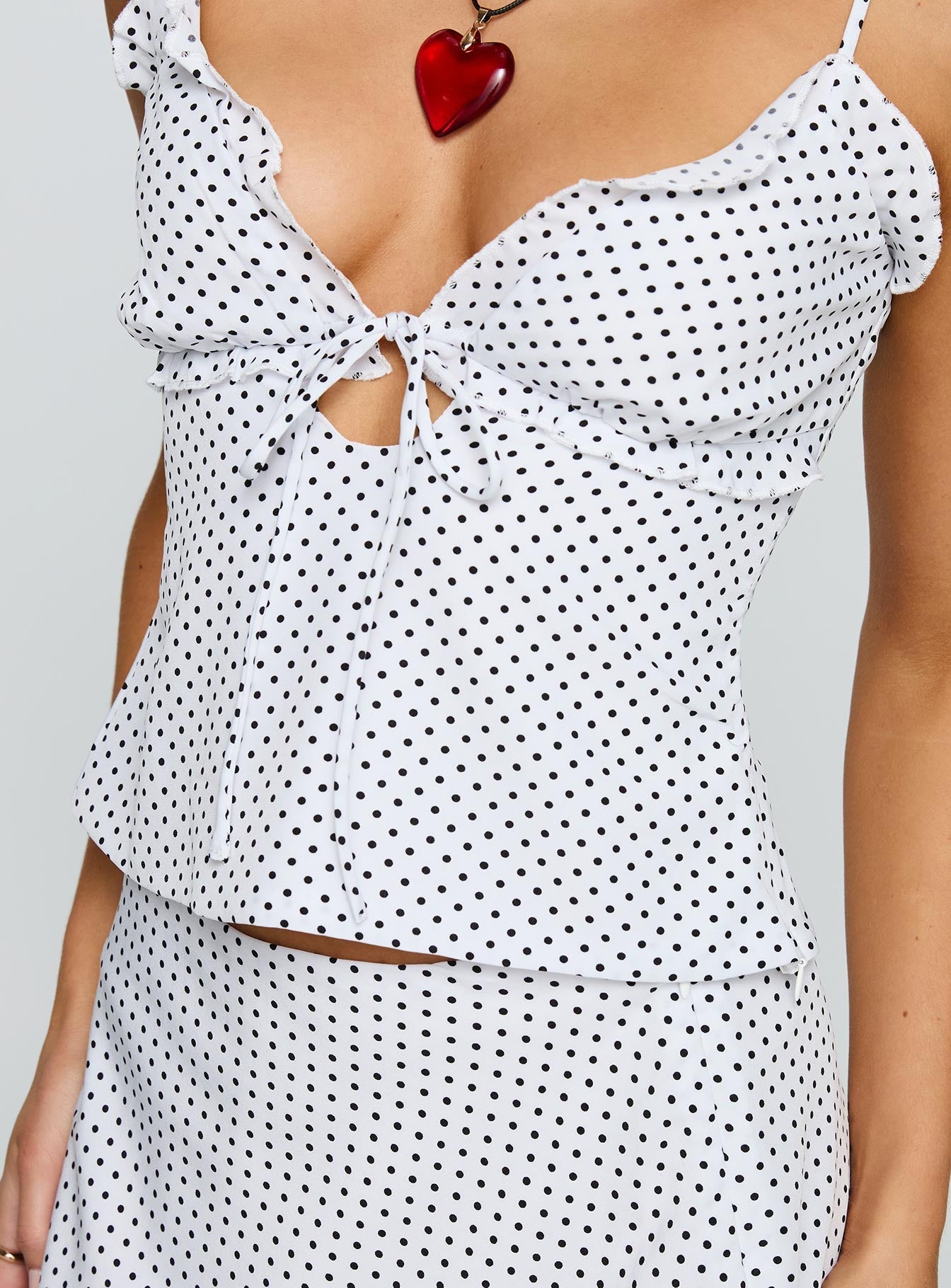 The Other Side Set White Polka