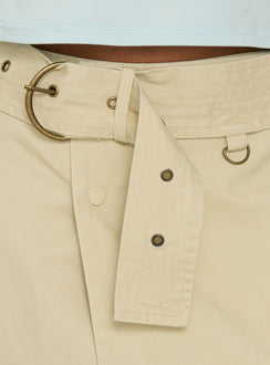 True Visions Belted Maxi Skirt Sand