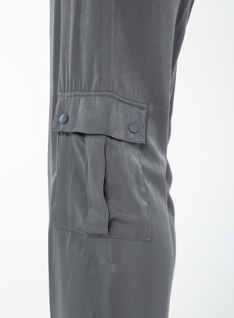 product Princess Polly High Waisted Pants  Lista Elastic Pocket Pants Steel