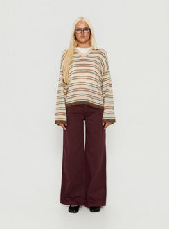 Ramos Low Rise Denim Jeans Currant