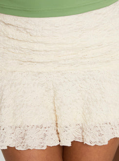 product Princess Polly Vancesca Lace Mini Skirt Cream Mini Skirts 