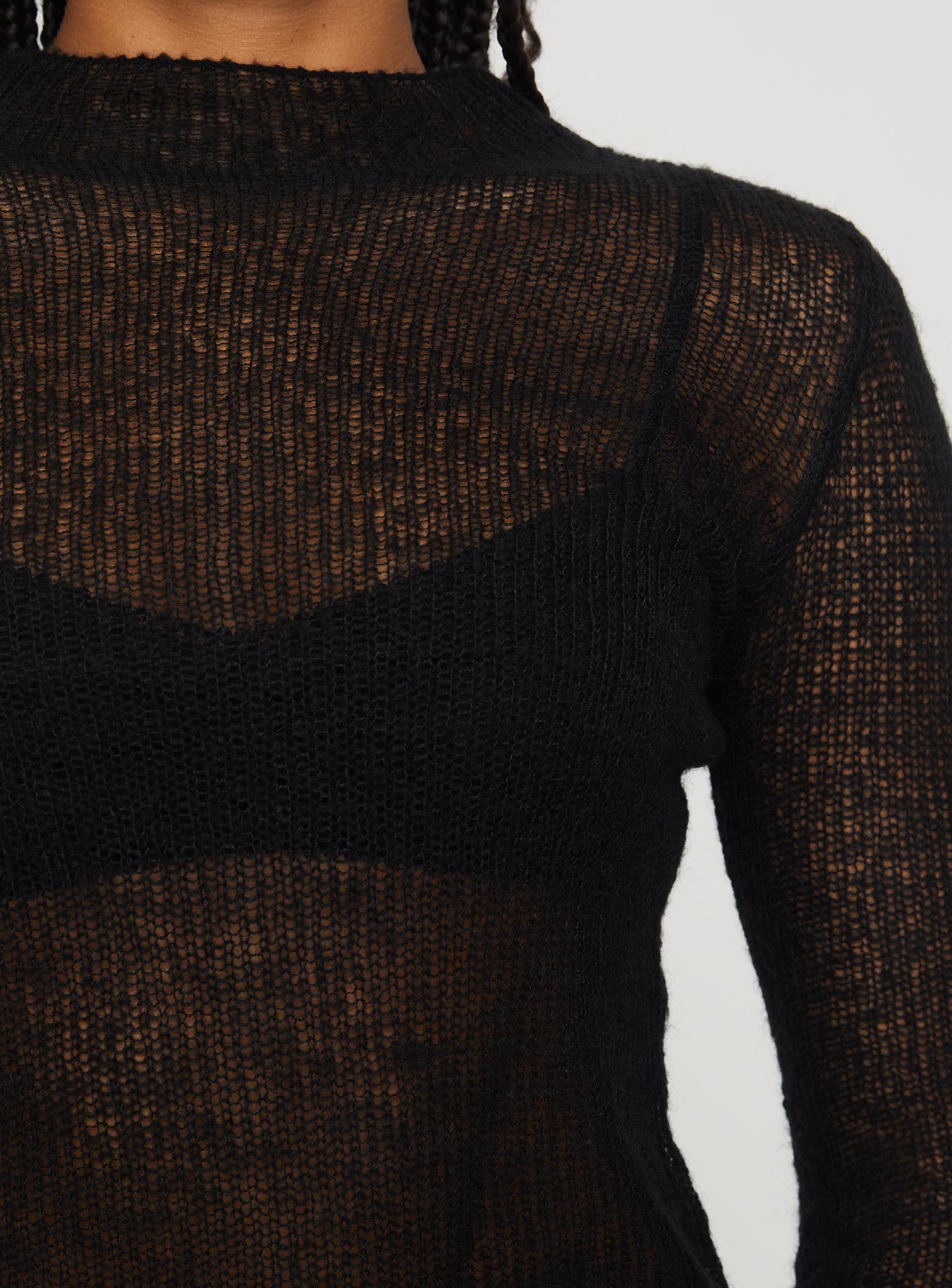 Mayikie Long Sleeve Top Black