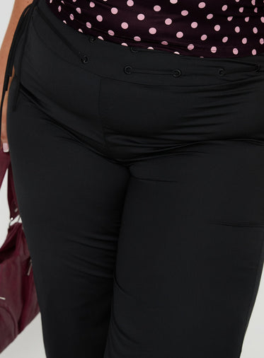 Just Have Fun Wide Leg Pant Black Curve