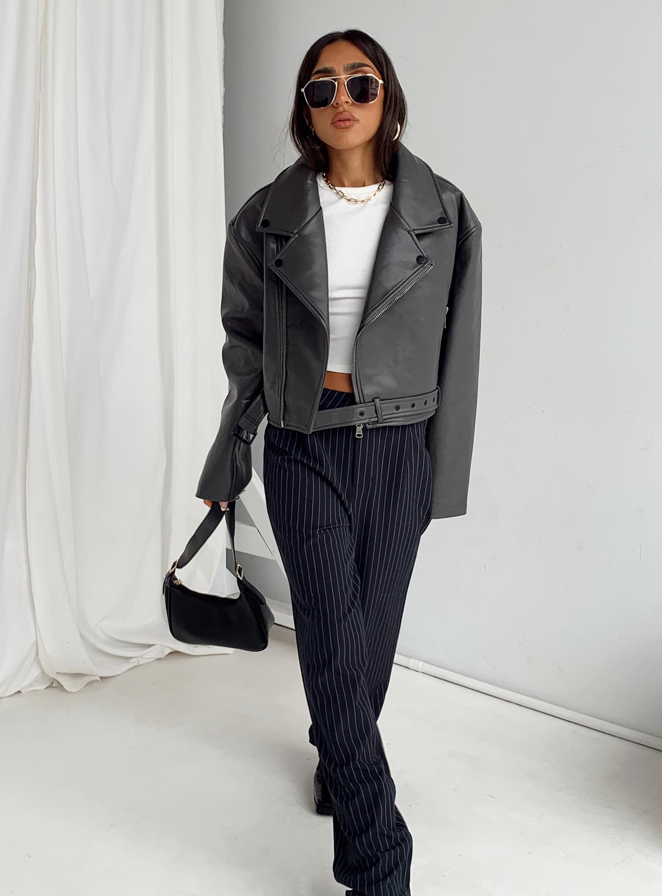 product Princess Polly High Waisted Pants  Titius Pant Navy Tall