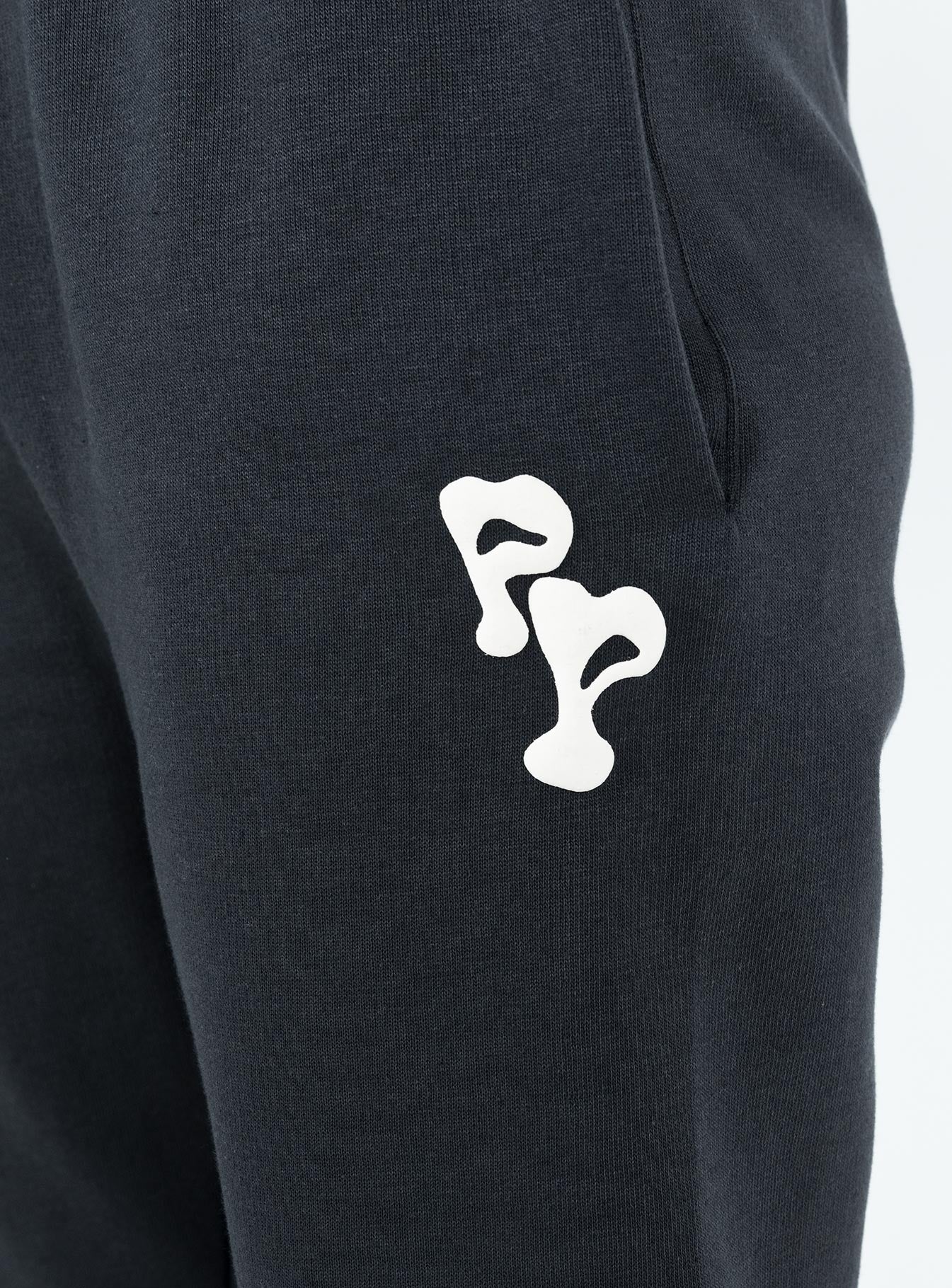 Pants Elasticated waist and cuffs Twin hip pockets Straight leg Good stretch