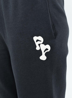 Pants Elasticated waist and cuffs Twin hip pockets Straight leg Good stretch