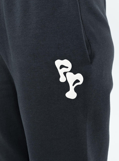 Pants Elasticated waist and cuffs Twin hip pockets Straight leg Good stretch