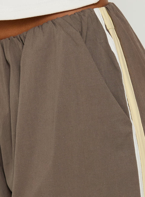Lunea Concealed Waistband Pants Charcoal Stripe