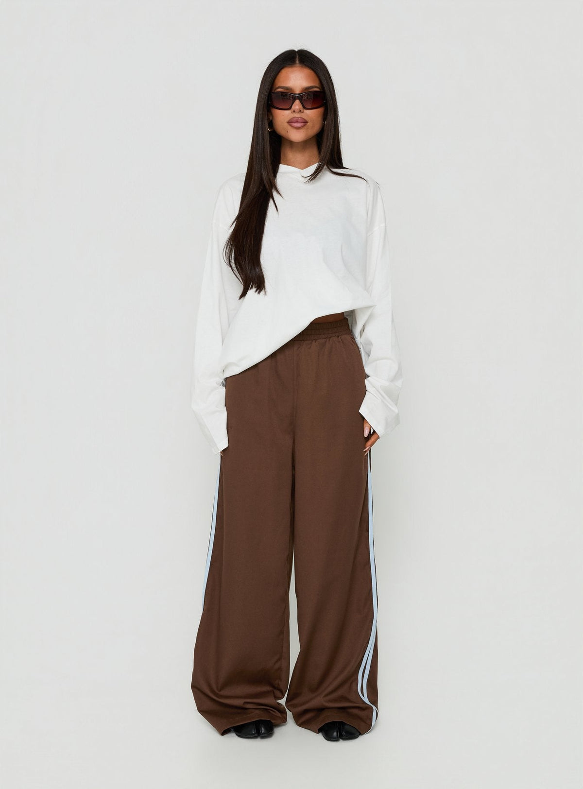 Fielder Track Pants Brown / Blue