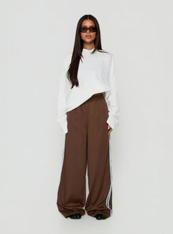 Fielder Track Pants Brown / Blue