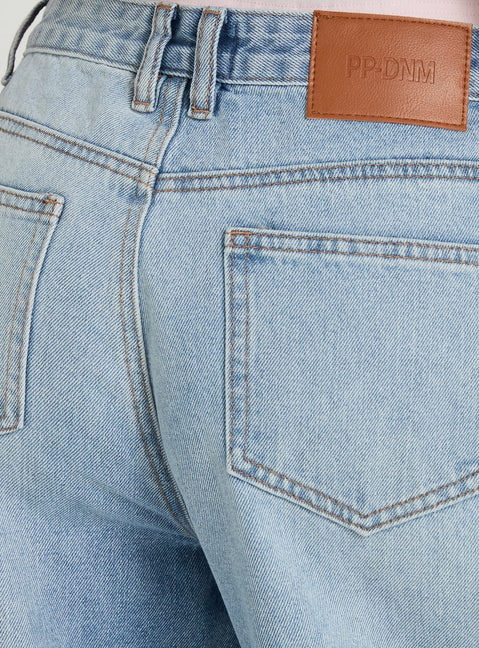 Lokura Low Rise Slouchy Jeans Vintage Mid Blue Wash