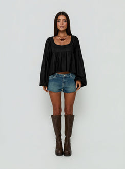 Benjie Long Sleeve Top Black