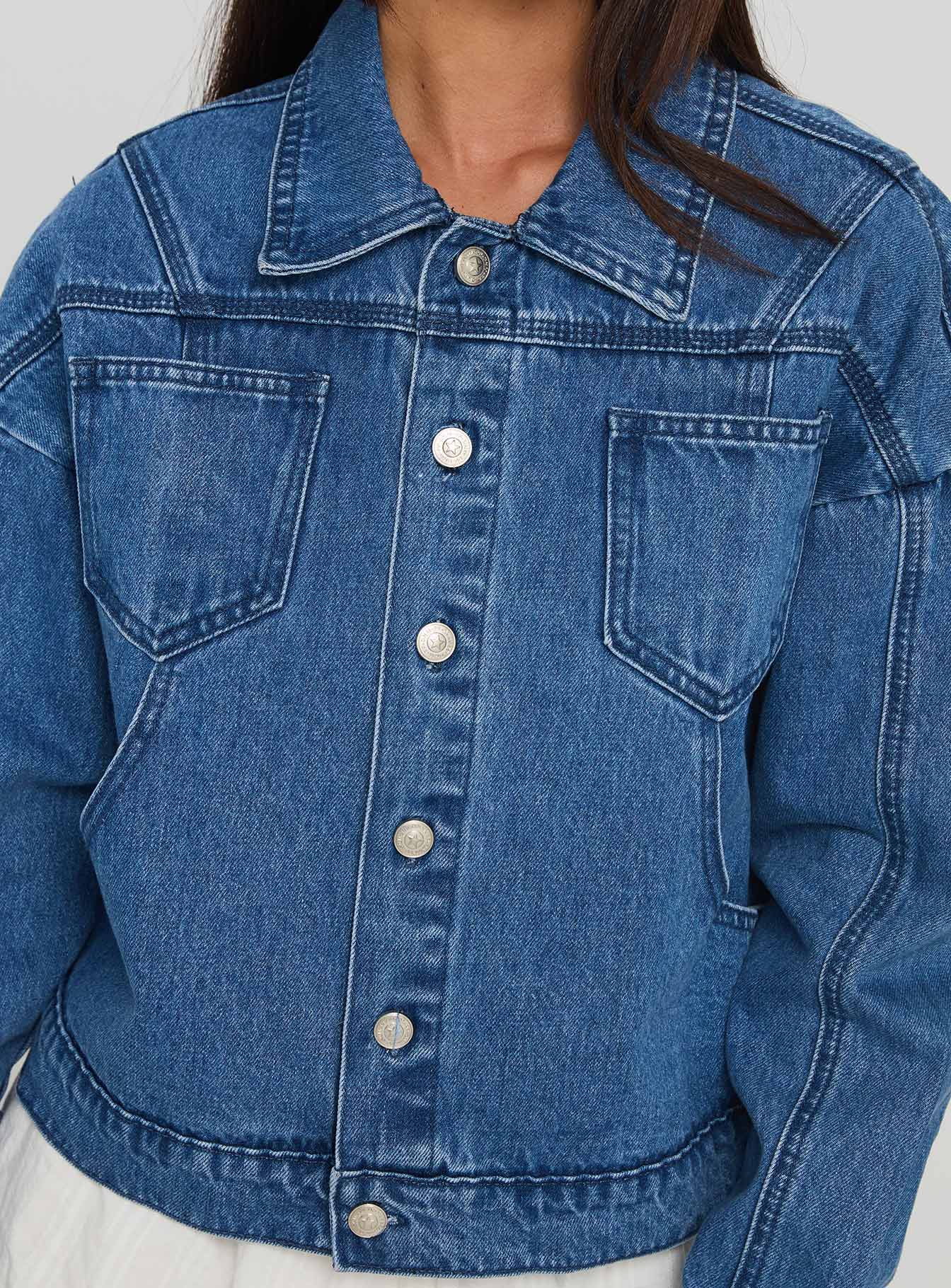 Unexpected Denim Jacket Blue