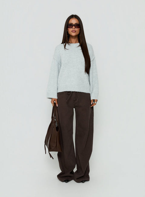 Syanah Knit Jumper Grey Marle