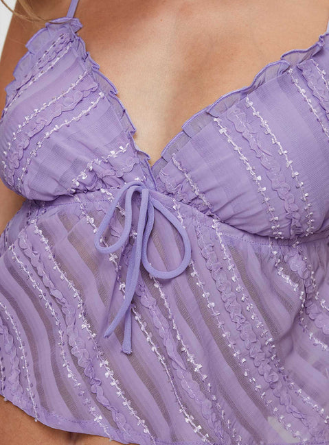 Jacintha Top Lilac