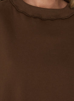 Laine Crew Neck Jumper Brown