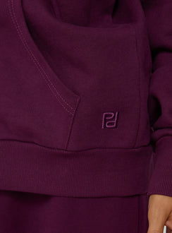 All Day Oversized Hoodie Plum