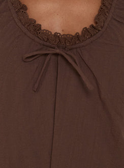 Antiquity Swing Mini Dress Chocolate