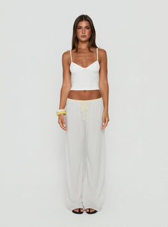 Janaye V Neck Tank White