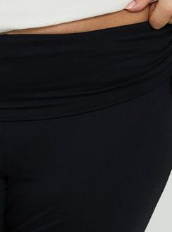 Bailor Channel Waistband Capri Pants Black Curve