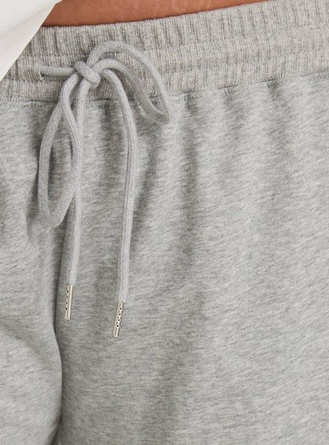Nikko Longline Fleece Shorts Grey Marle Curve