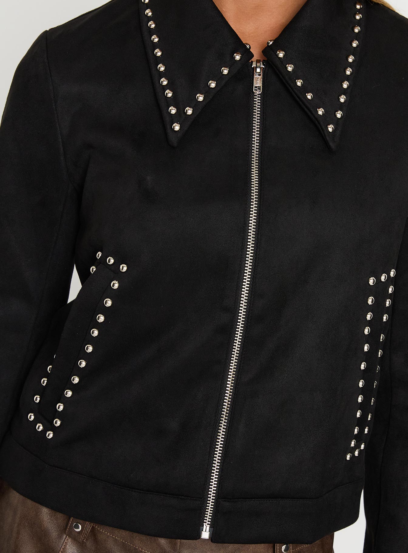 Hurleigh Faux Suede Jacket Black